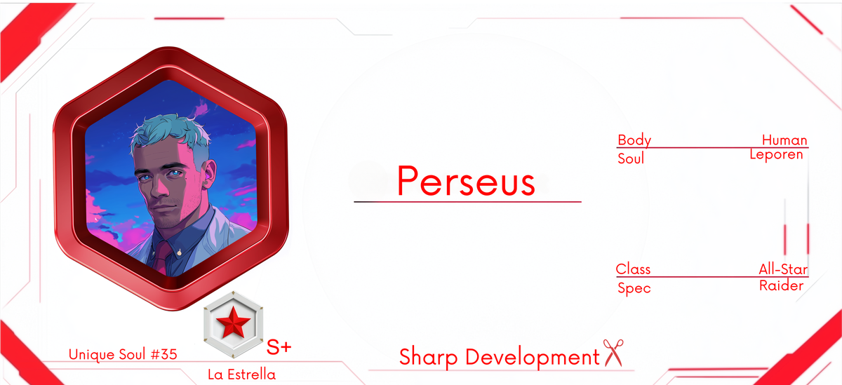Reference ID card printed Perseus. Sharp Development