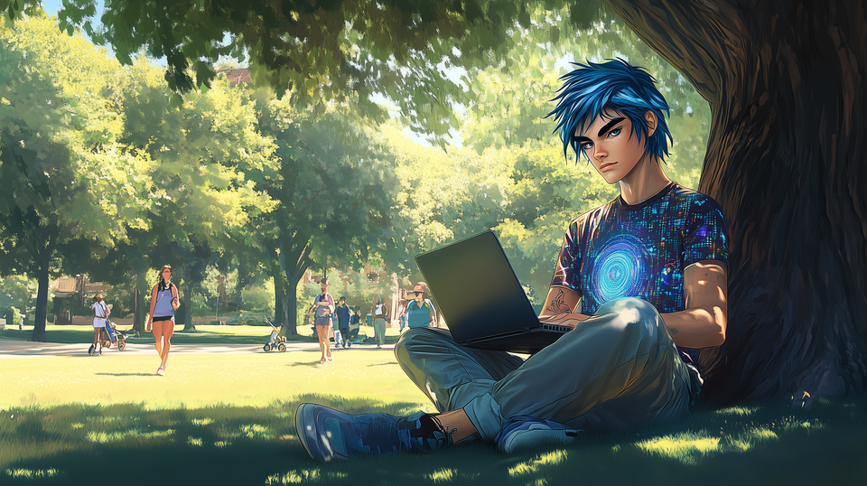 Cover illustration for Delinquent Sun