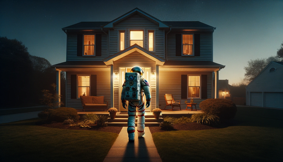 Cover illustration for Destination: Home